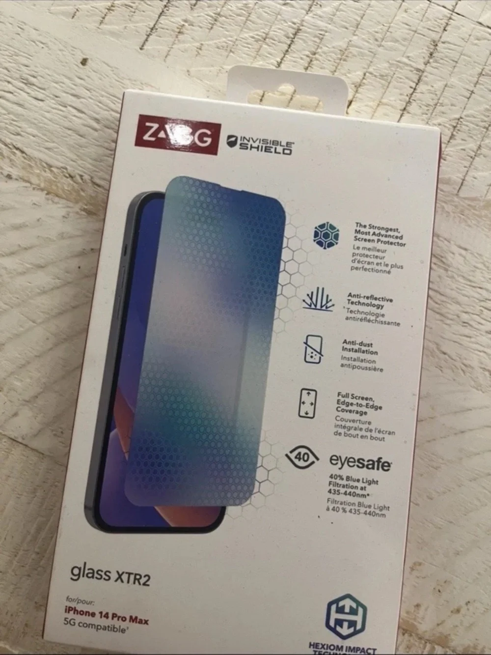 ZAGG InvisibleShield Glass XTR2 for iPhone 14 Pro Max New In Box